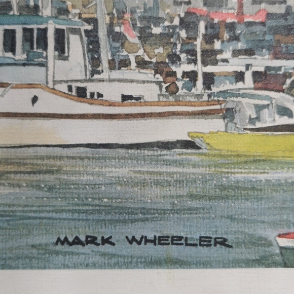 Mark Wheeler Sitka AK canvas painting - Picture 2 of 4